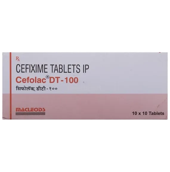 cefolac dt 100 tablet 10's